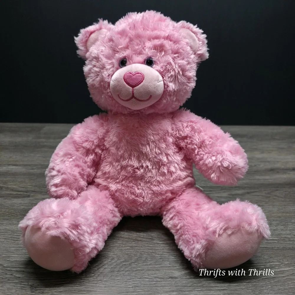 Build A Bear - Pink Teddy Bear - 16